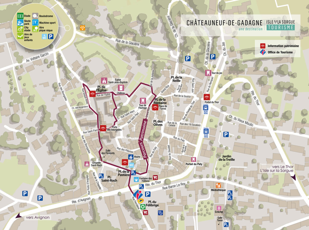 cartographie chateauneuf de gadagne