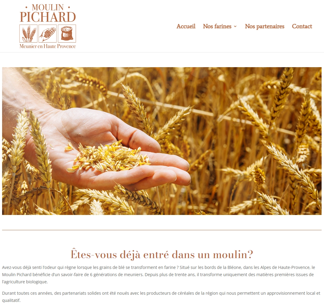 Site internet de Moulin Pichard Site internet de Moulin Pichard